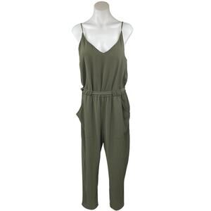 Atmosphere Green Sleeveless Cami Camisole Belted Straight Leg Romper Jumpsuit 12
